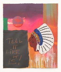 Tell It Like It Is! by Jeffrey Gibson contemporary artwork works on paper