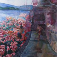 Flower sea by Vivian Ho contemporary artwork painting
