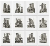 Coal Bunkers by Bernd & Hilla Becher contemporary artwork photography