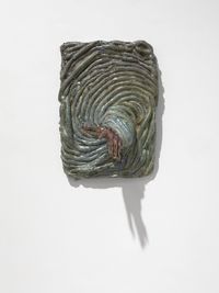 Grass snake tile by Emiliano Maggi contemporary artwork sculpture