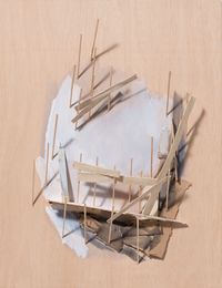 Building plan no. 26 by Tadashi Kawamata contemporary artwork painting, sculpture