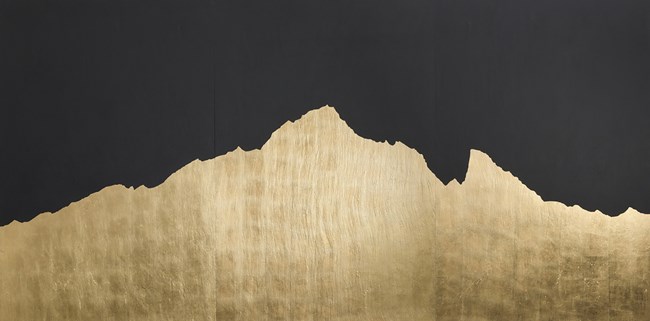 Mont Analogue - Montebianco - Oro by Giovanni Ozzola contemporary artwork