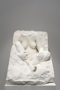 Seated Woman: Floor Piece by George Segal contemporary artwork sculpture