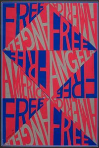 America Free Angela by Faith Ringgold contemporary artwork