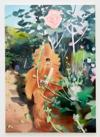 Rose and the Beast by Ulala Imai contemporary artwork painting, works on paper