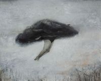 Swimming in the Dark Cloud by Ahn Jisan contemporary artwork painting