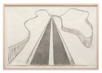 Road with Fence by Richard Artschwager contemporary artwork works on paper, drawing