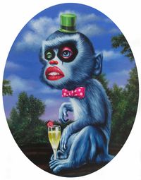 Sir Monkey by Angelo Volpe contemporary artwork painting