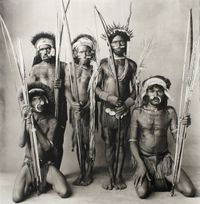 Five Okapa Warriors by Irving Penn contemporary artwork photography
