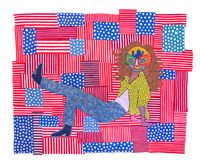 American Woman by Jody Paulsen contemporary artwork painting, textile