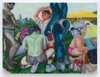 Mademoiselles of Gay Beach (San Francisco Pride 2018) by Brea Weinreb contemporary artwork painting