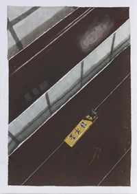 A Yeonyanggang Abandoned on a Subway Platform by Hyewon Kim contemporary artwork painting