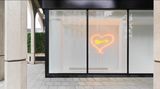 Contemporary art exhibition, Tracey Emin, Detail of Love at 44 rue Van Eyck & 107 rue St-Georges, Brussels, Belgium