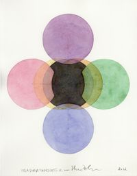 Seven Circles in Seven Colours the Little Fat Flesh Center all Seven Colours 《彩虹七圓中心含七色》 by Inga Svala Thórsdóttir & Wu Shanzhuan contemporary artwork painting, works on paper, drawing
