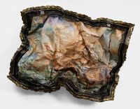 Crumpled Clipper Ship by Valerie Hegarty contemporary artwork sculpture