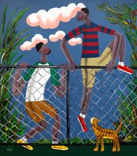 Fence by Kitti Narod contemporary artwork painting