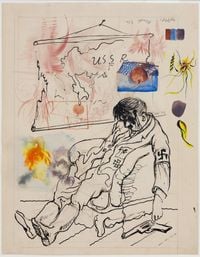 Endlösung by George Grosz contemporary artwork drawing