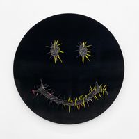 Velvet Tondo #8 by Ellen Jong contemporary artwork mixed media