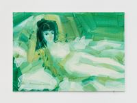 Staring at Maja (after Goya) VIII by Hu Zi contemporary artwork painting, works on paper