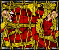 GAGGED by Gilbert & George contemporary artwork mixed media