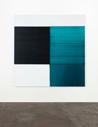 Exposed Painting Caribbean Turquoise by Callum Innes contemporary artwork painting