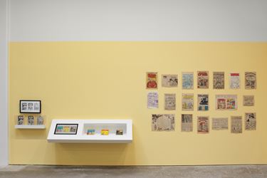 Exhibition view: R. Crumb, Drawing for Print: Mind Fucks, Kultur Klashes, Pulp Fiction & Pulp Fact, David Zwirner, 19th Street, New York (21 February–13 April 2019). Courtesy Courtesy David Zwirner.