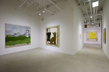 Exhibition view: Rose Wylie, Hullo, Again, Place C, Gyeongju (15 April–5 October 2023). Courtesy JARILAGER Gallery.