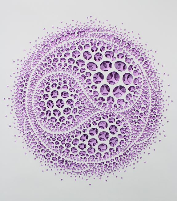 Vestige (moving-violet) by Kim Jaeil contemporary artwork