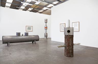Exhibition view: Robert Hood, future sectional carbonised stomach compulsion earth pathology, Jonathan Smart Gallery, Christchurch (30 July–24 August 2019). Courtesy Jonathan Smart Gallery.