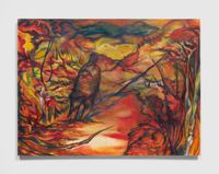 River of Flames by Erica Mao contemporary artwork painting, works on paper