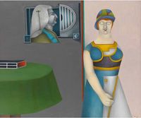 The Couple by Richard Lindner contemporary artwork painting, works on paper