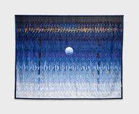 Lune bleue by Abdoulaye Konaté contemporary artwork textile