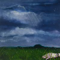 Hand in the grass by Karolina Jabłońska contemporary artwork painting