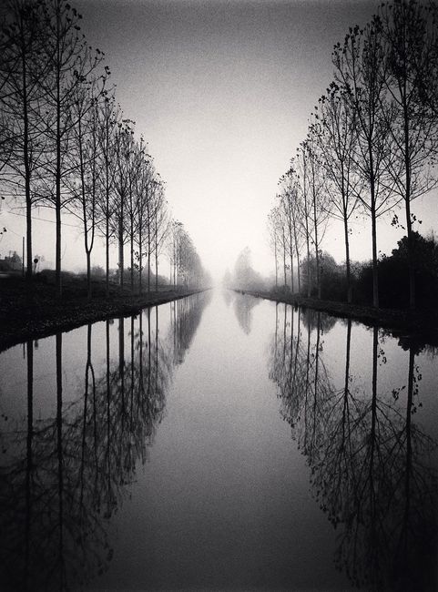 French Canal, Study 2 Loir-et-Cher, France, 1993 by Michael Kenna