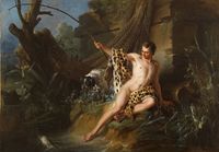 The Fisherman and the Little Fish from Fontaine’s Fables by JEAN-BAPTISTE OUDRY contemporary artwork painting