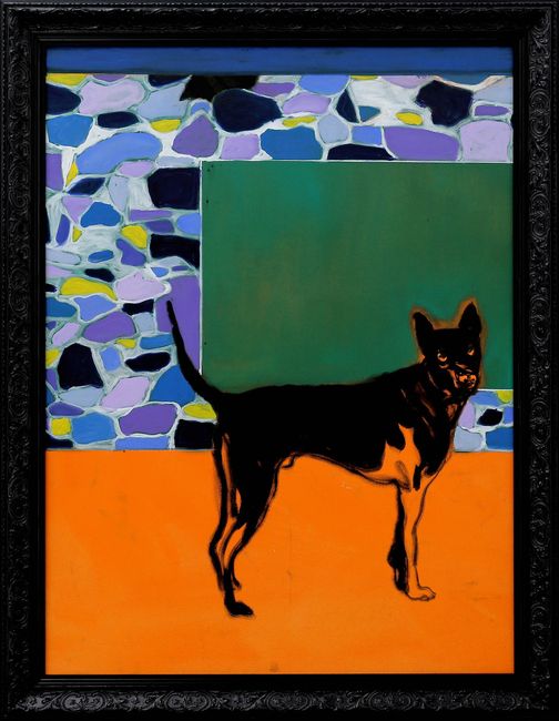 Black Dog by Pete Wheeler contemporary artwork