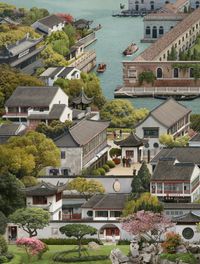 Suzhou Twinned with Venice (after Xu Yang) by Emily Allchurch contemporary artwork sculpture, print
