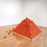 Soul City (Pyramid of Oranges) by Roelof Louw contemporary artwork sculpture