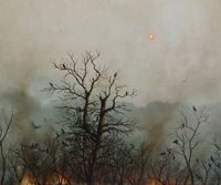 Veiled Sun by Antoine Roegiers contemporary artwork painting