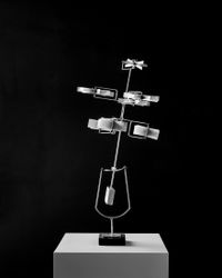 Seven Rotors with Gimbal II by George Rickey contemporary artwork sculpture
