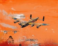 Ghost Lancasters, Amiens by Tim Johnson contemporary artwork painting