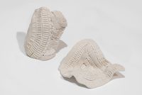 Distorted fragments 1 and 6 by Asma Belhamar contemporary artwork ceramics