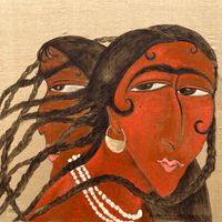 You Can’t Build Happiness on Someone Else’s Misery by Guzel Zakriova contemporary artwork painting