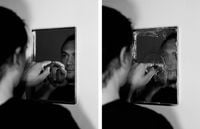 Stealing a Mirror by Jonny Lyons contemporary artwork photography, print