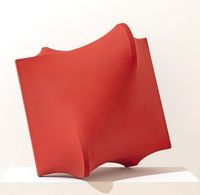 Rosso by Agostino Bonalumi contemporary artwork sculpture