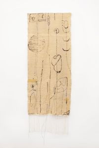 Moon Tides & Desert Seedlings by Frances Van Hasselt contemporary artwork textile