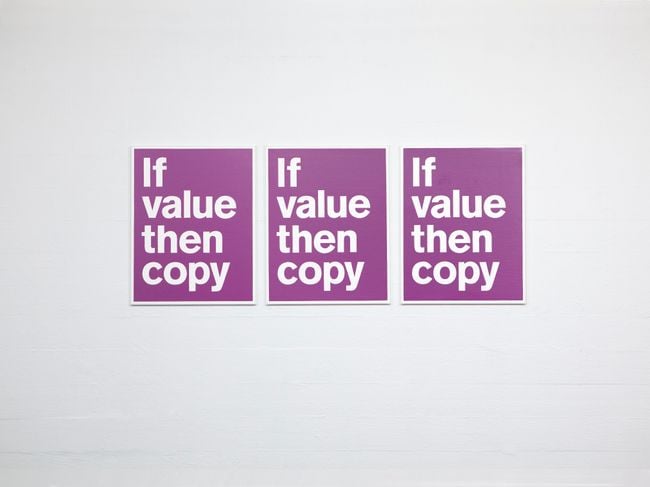 If Value Then Copy by Superflex contemporary artwork