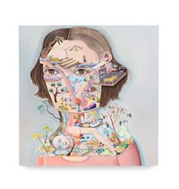 Girl with the Bedroom Eye by MARLENE STEYN contemporary artwork painting