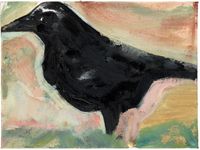 Crow (earth) by Matthew Krishanu contemporary artwork painting