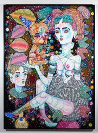 mad love by Del Kathryn Barton contemporary artwork painting